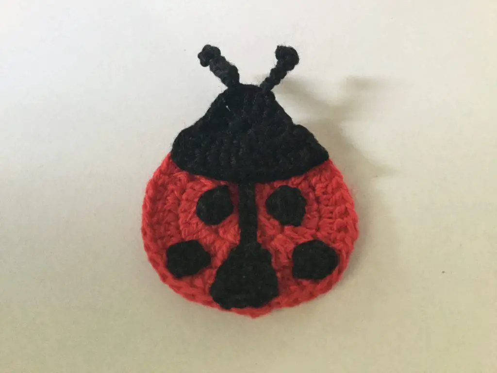 use what crochet to needle Ladybug Applique Crochet CrochetKerri's Kerri's Pattern â¢