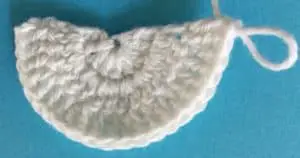 Crochet unicorn beginning head