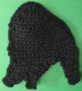 Crochet buffalo body neatened