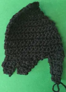 Crochet buffalo body with first hoof