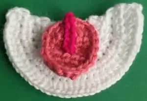Crochet dog bag chin with tongue