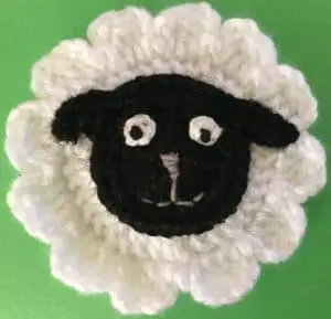 Easy crochet sheep body with head