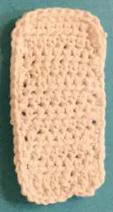 Crochet cockatoo tail neatened