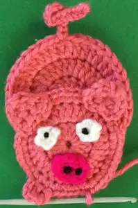 Crochet easy pig beginning second leg