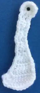 Easy swan crochet head with eye