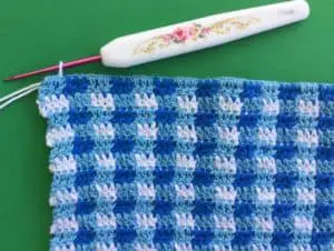 Crochet teddy bears picnic blanket applique beginning edging