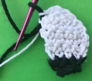 Crochet zebra joining for black neatening